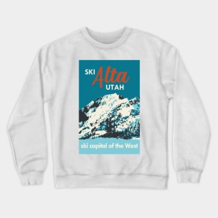 Ski Alta Vintage Poster Crewneck Sweatshirt